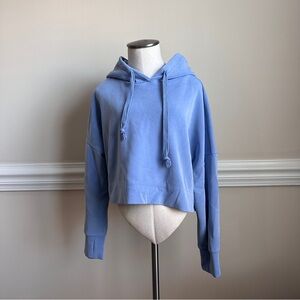 Altar'd State Blue Crop Hoodie Relaxed Fit